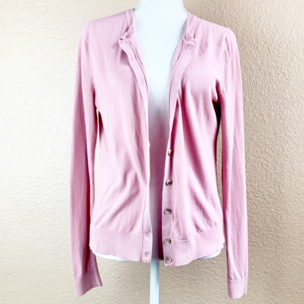 Loft Baby Pink Button Down Cardigan